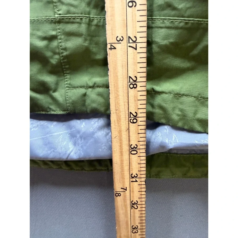 The North Face HyVent Jacket Mens Green Grey Colorblock Waterproof Shell Large